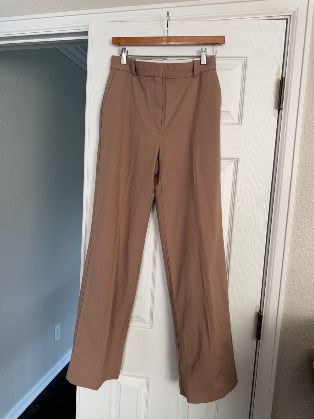 Babaton Wide-Leg Trousers in Taupe
